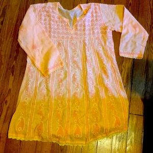 Long loose Indian cotton tunic
